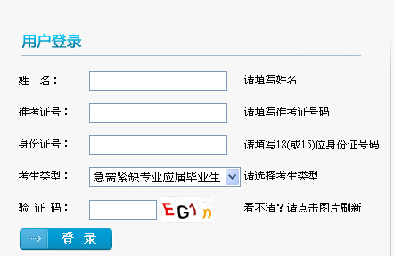 2014年四川省选调优生志愿填报系统入口