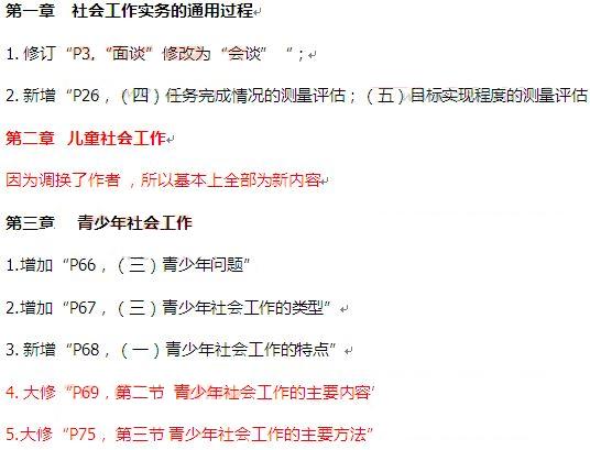 社工初级实务教材变化1